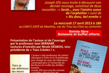 INVITATION : Joseph JOS à "Tous Créoles !"