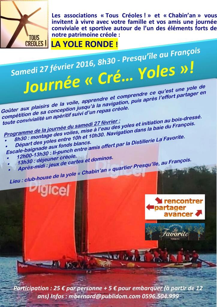 TOUS CREOLES FLYER CRE...YOLES 2016