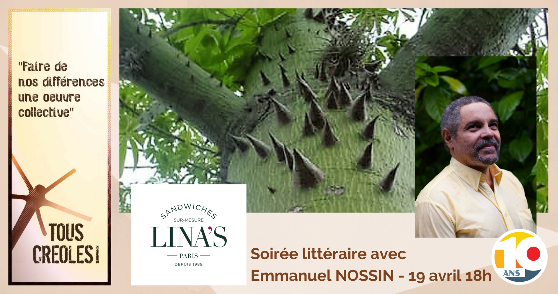 Soirée littéraire Tous Créoles Martinique Emmanuel NOSSIN - plantes médiatrices de la Martinique
