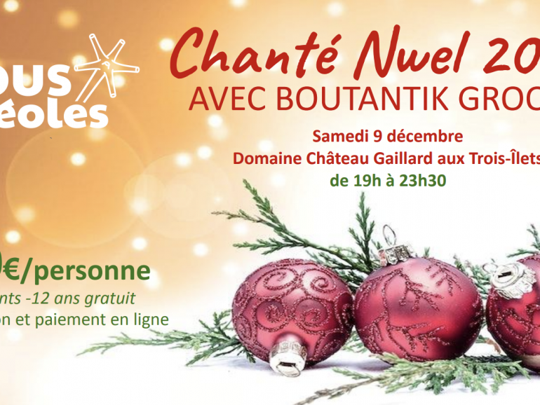 Chanté Nwel Tous Créoles le 9 décembre !
