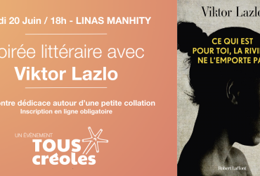 Soirée littéraire avec Viktor Lazlo jeudi 20 juin
