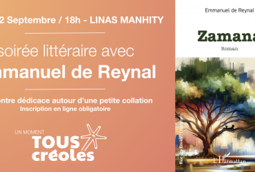 Soirée littéraire Zamana, jeudi 12 septembre