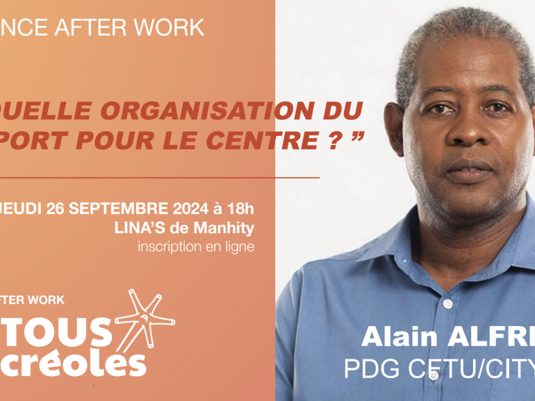 Afterwork avec Alain Alfred jeudi 26 septembre 2024